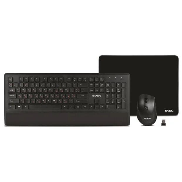 Комплект клавиатура + мышь с ковриком SVEN KB-C3800W